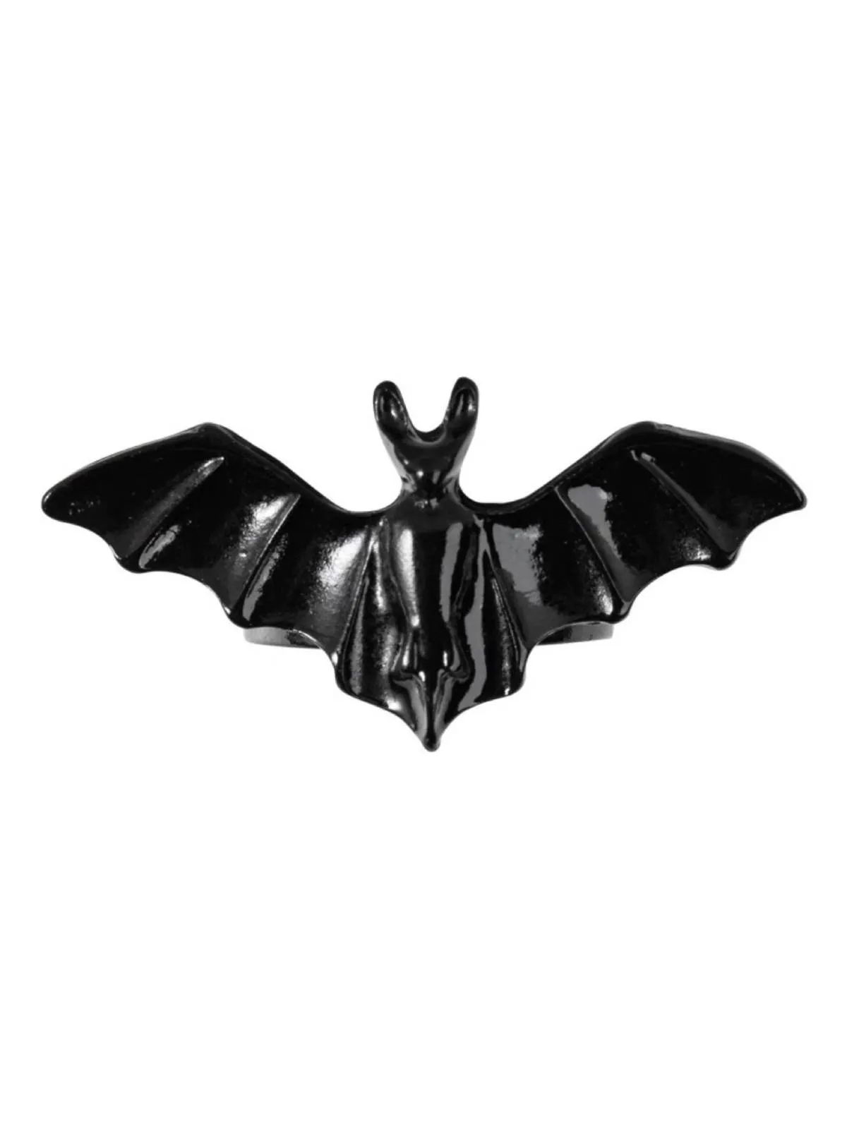 Black Retro Bat Alloy Ring sold by Retro Stage product image thumbnail 5