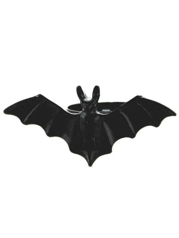 Black Retro Bat Alloy Ring sold by Retro Stage