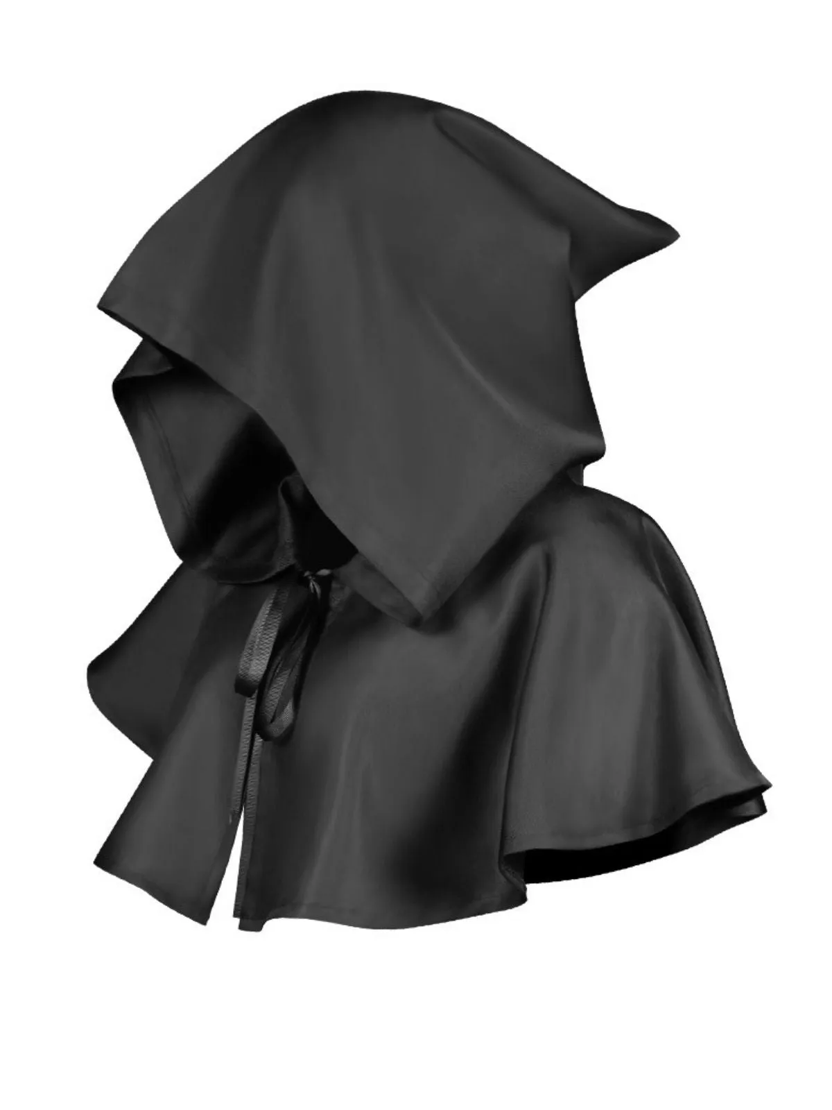 Vintage Solid Halloween Hooded Grim Reaper Cloak sold by Retro Stage product image thumbnail 2