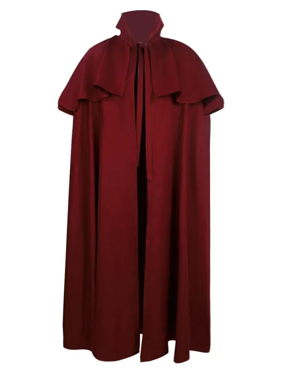 1930s Solid Halloween Gothic Medieval Death Cloak sold by Retro Stage