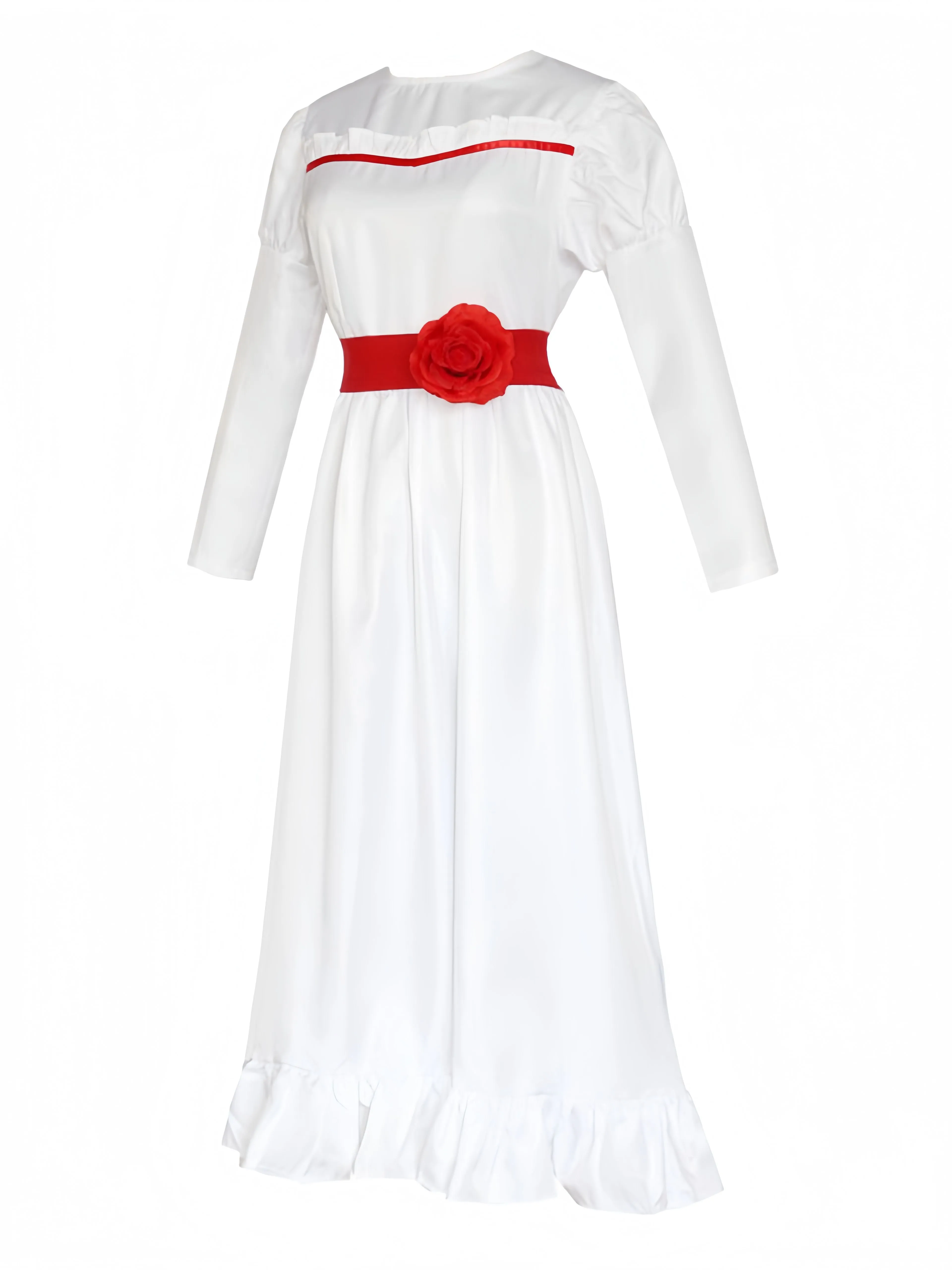 White 1940s Annabelle Doll Inspired Dress sold by Retro Stage product image thumbnail 2