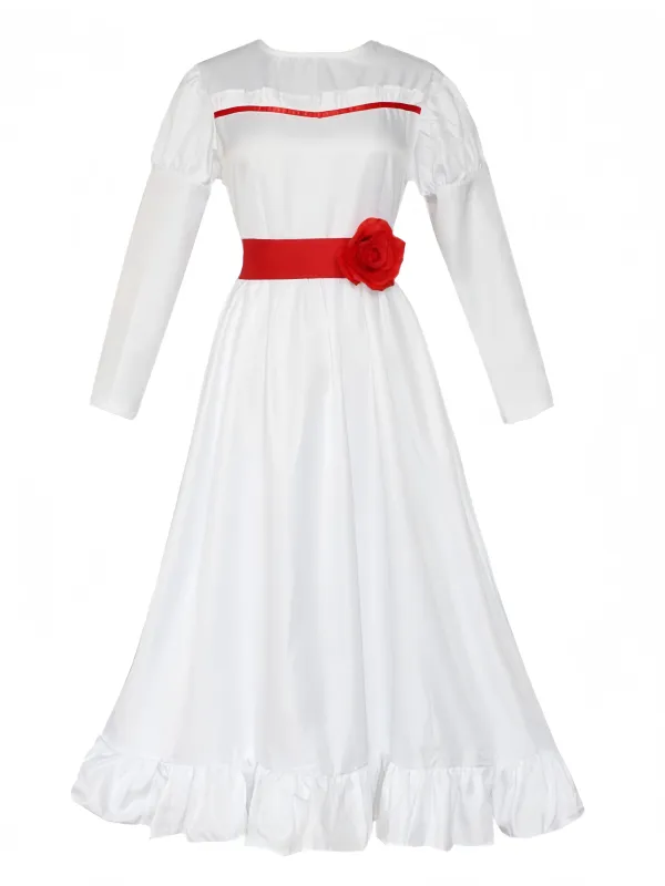 White 1940s Annabelle Doll Inspired Dress sold by Retro Stage