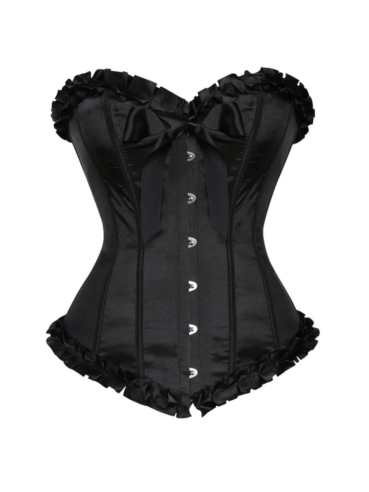 1980s Binding Bow Box-Pleat Patchwork Corset sold by Retro Stage