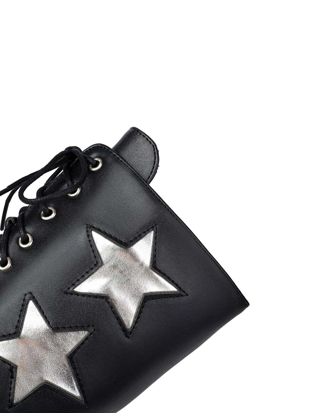 Vintage Steampunk Star Print Platform Mid-Calf Boots sold by Retro Stage product image thumbnail 5