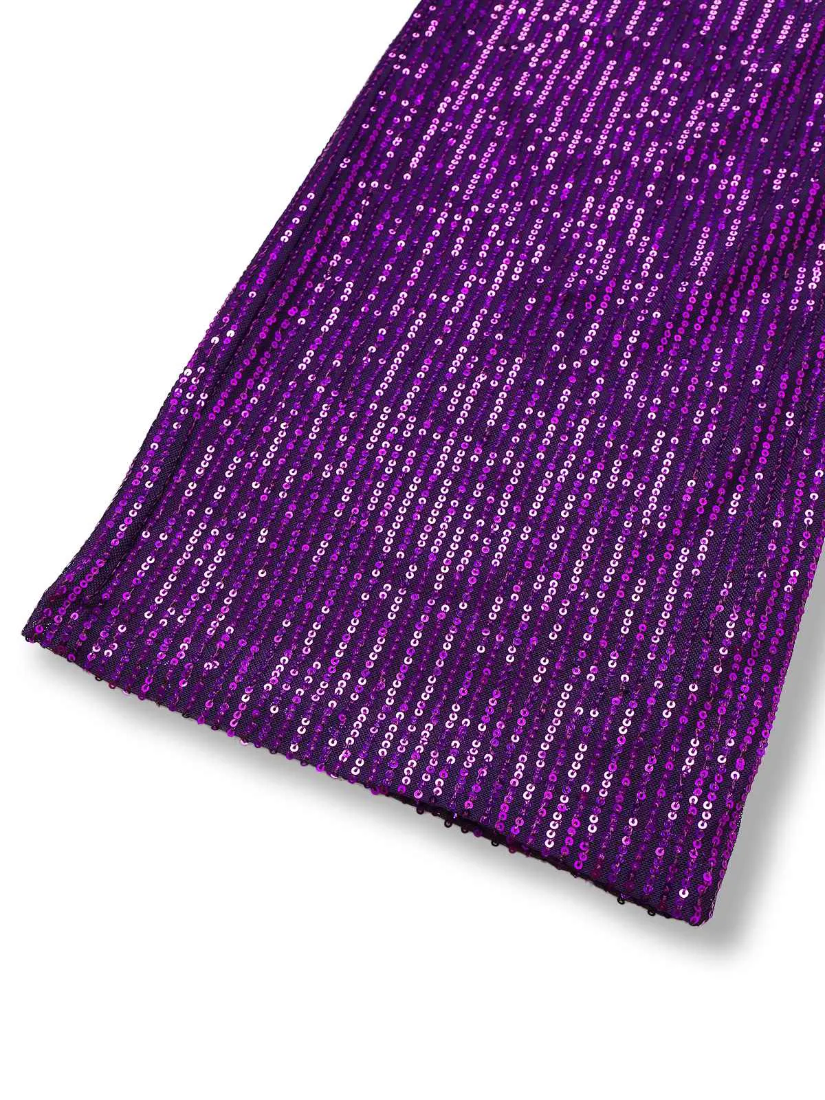 Purple 1970s Sequin One-Shoulder Jumpsuit sold by Retro Stage product image thumbnail 5