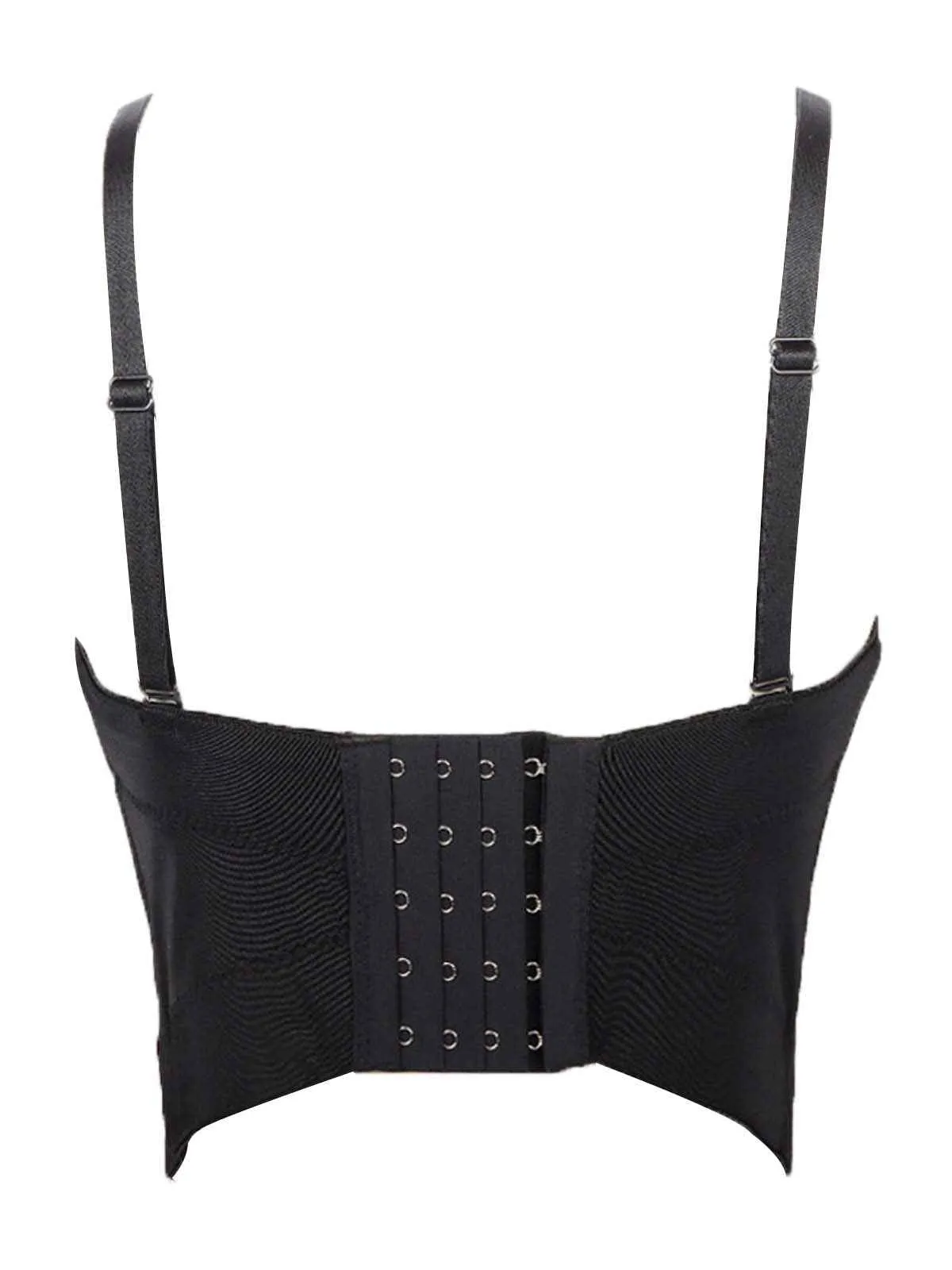 1970s Rhinestone Pearl Spaghetti Strap Corset Top sold by Retro Stage product image thumbnail 3