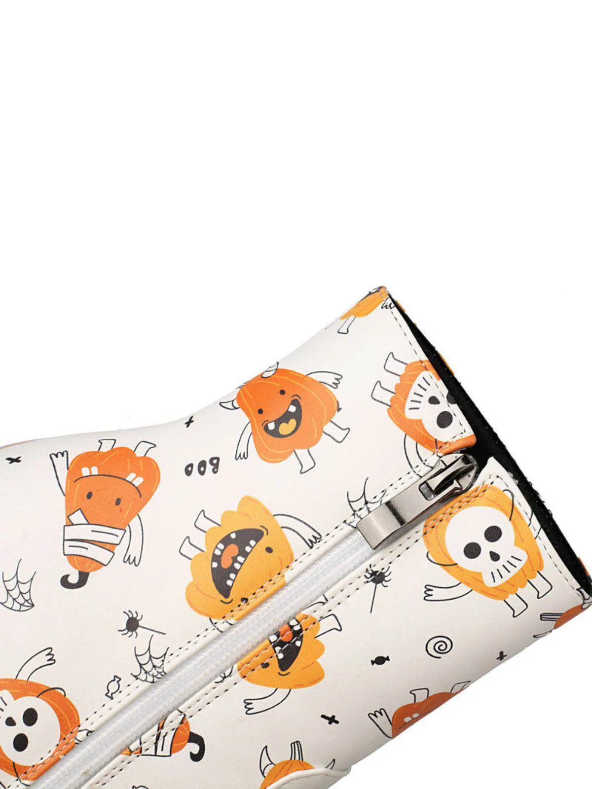 Halloween Cartoon Print Chunky Heel Ankle Boots sold by Retro Stage product image thumbnail 3