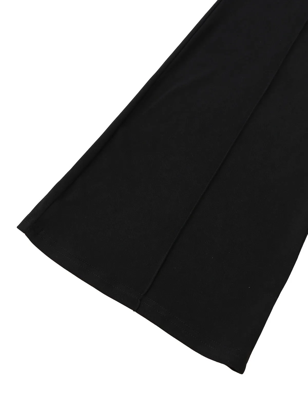 Black 1930s Sleeveless Chain Drawstring Half-Turtleneck Jumpsuit sold by Retro Stage product image thumbnail 4