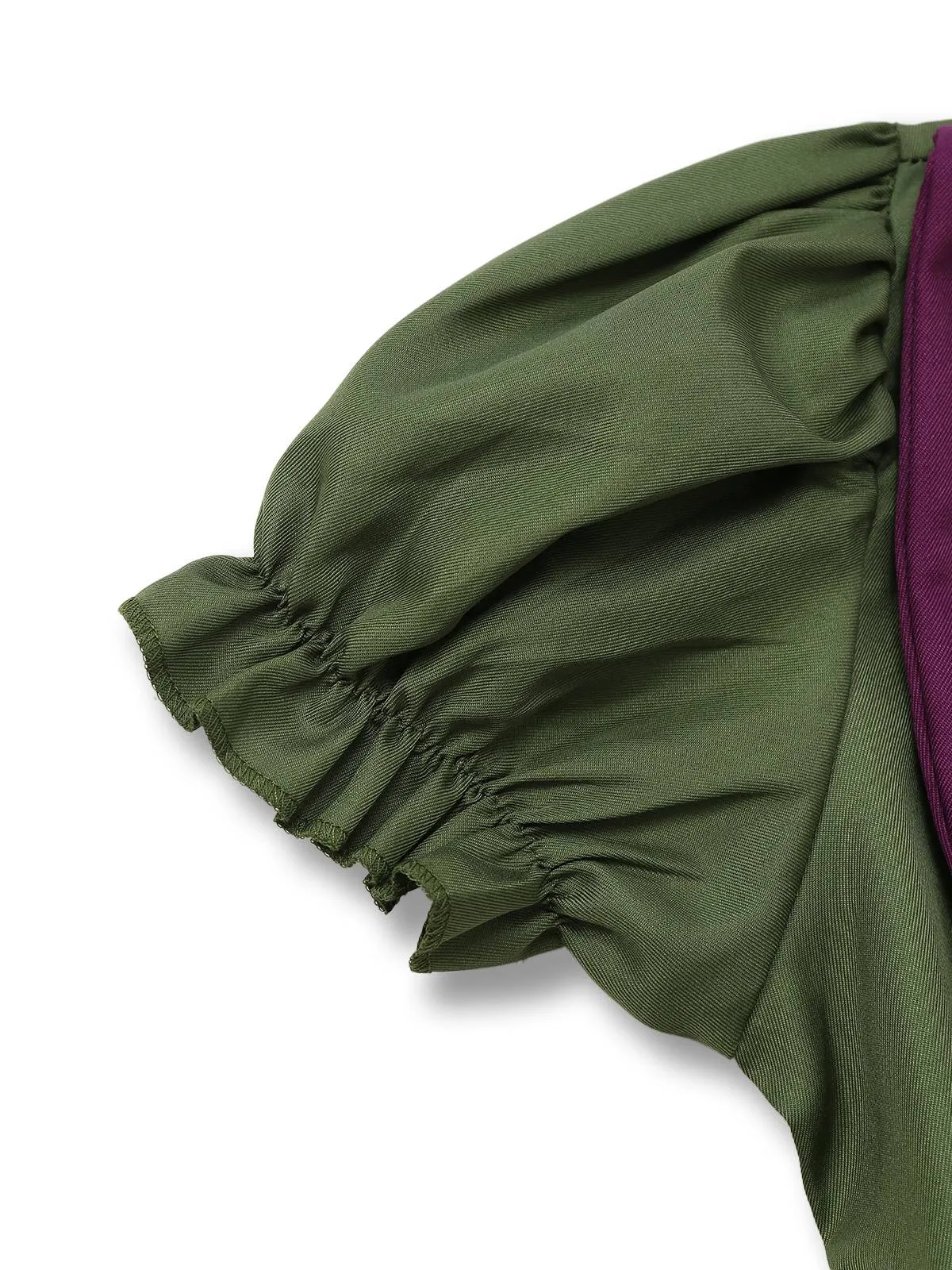 Khaki 1960s Fox Mock Two-Piece Dress Set sold by Retro Stage product image thumbnail 4