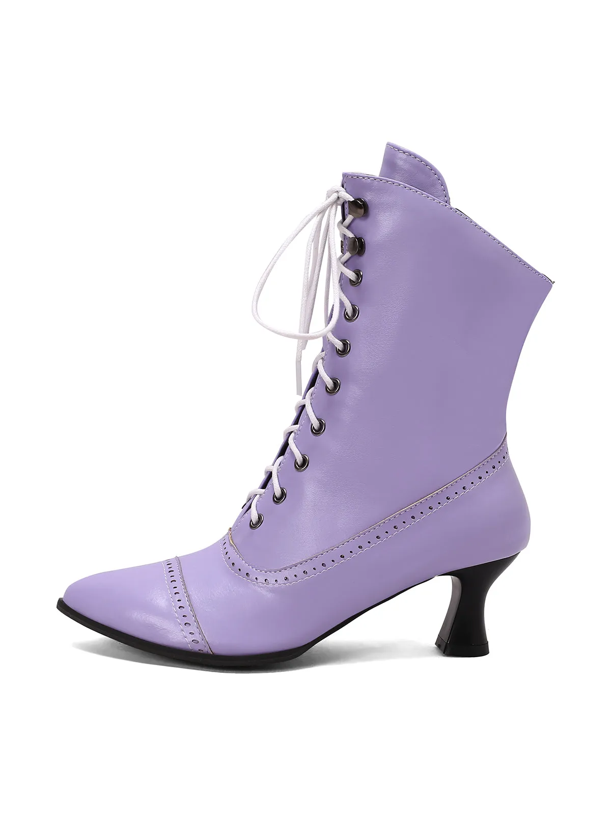 Retro Leather High Heel Boots sold by Retro Stage product image thumbnail 3