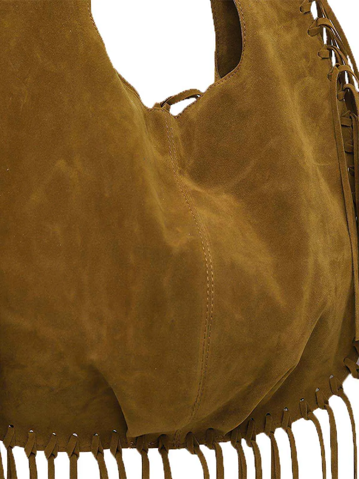 Boho Fringe Suede Hobo Shoulder Bag sold by Retro Stage product image thumbnail 4