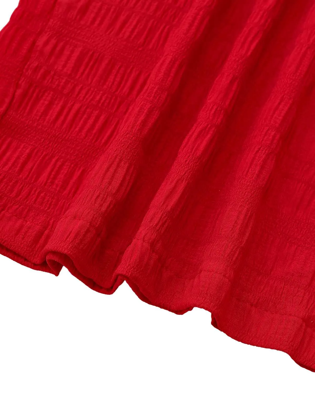 1970s Spaghetti Strap Textured Solid Jumpsuit sold by Retro Stage product image thumbnail 4