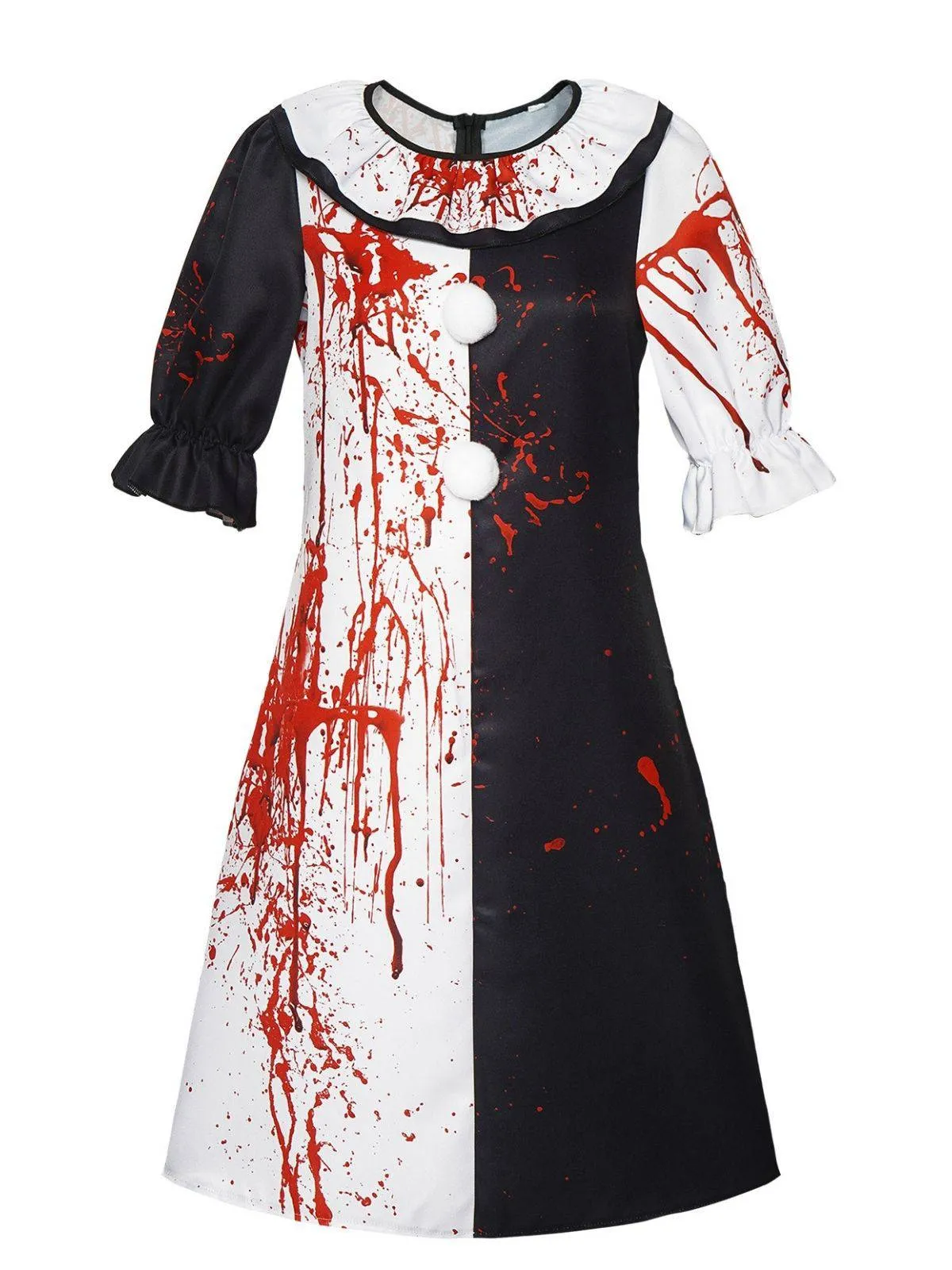 Multicolor 1960s Terrifier Blood Stain Color Block Dress sold by Retro Stage