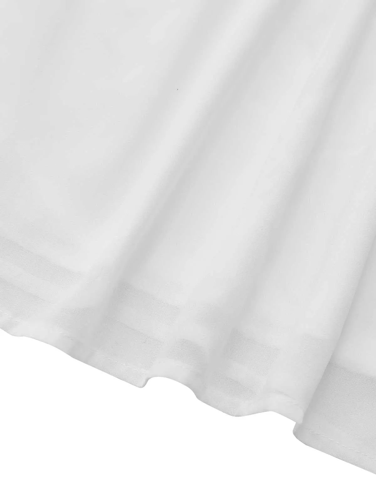 1970s Sheer Solid Shirt Dress sold by Retro Stage product image thumbnail 5