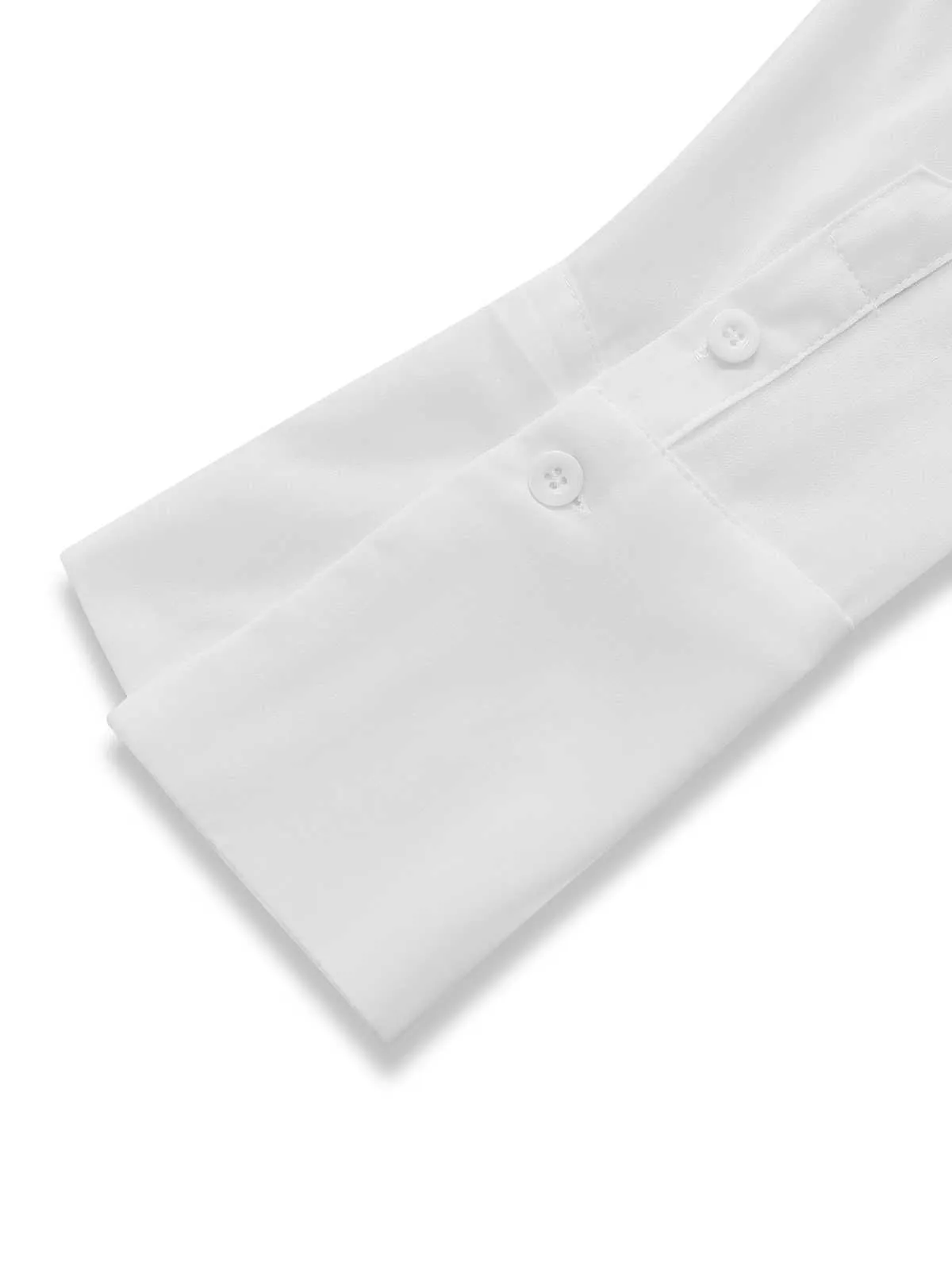 1970s Sheer Solid Shirt Dress sold by Retro Stage product image thumbnail 4