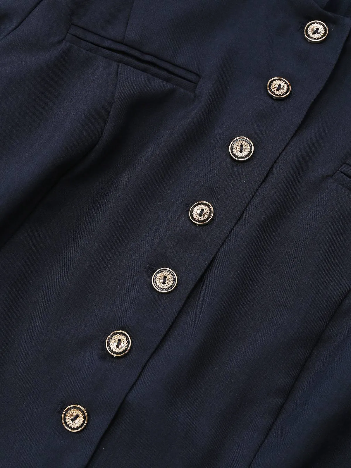 Black 1950s Stand Collar Long Sleeve Jacket sold by Retro Stage product image thumbnail 5