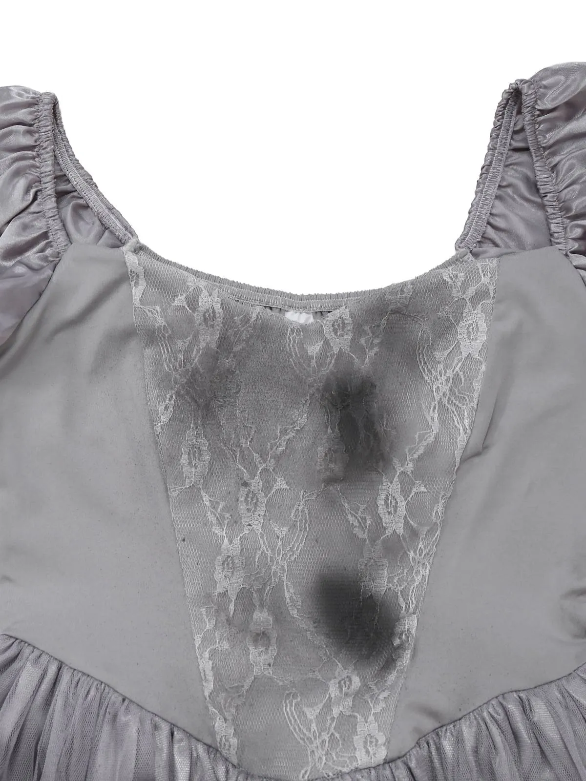 Gray 1950s Ghost Bride Zombie Tutu Dress sold by Retro Stage product image thumbnail 5