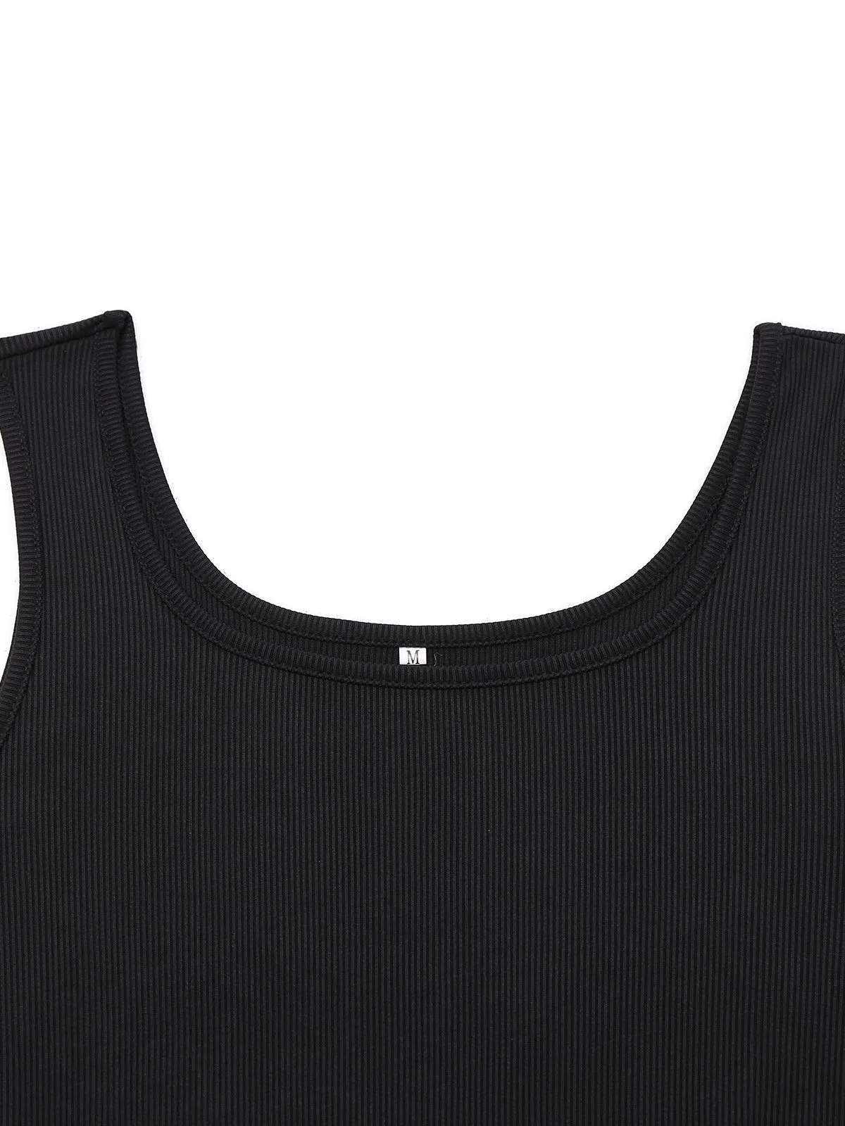 Black 1950s Leopard Square Neck Romper sold by Retro Stage product image thumbnail 3