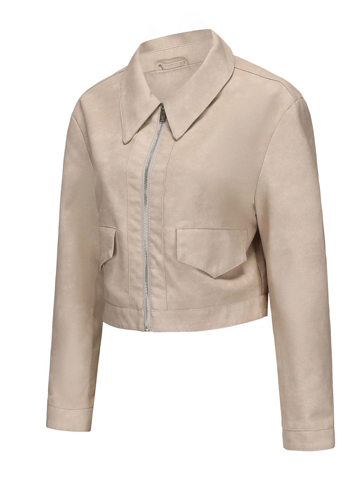 1950s Lapel Leather Long Sleeve Jacket sold by Retro Stage product image thumbnail 5