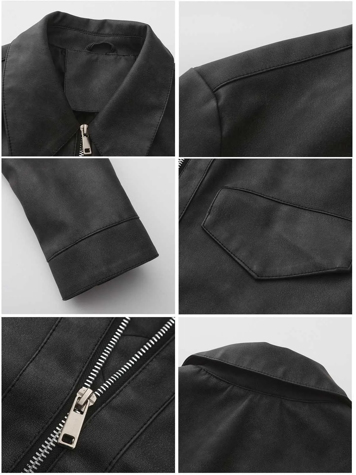 1950s Lapel Leather Long Sleeve Jacket sold by Retro Stage product image thumbnail 3