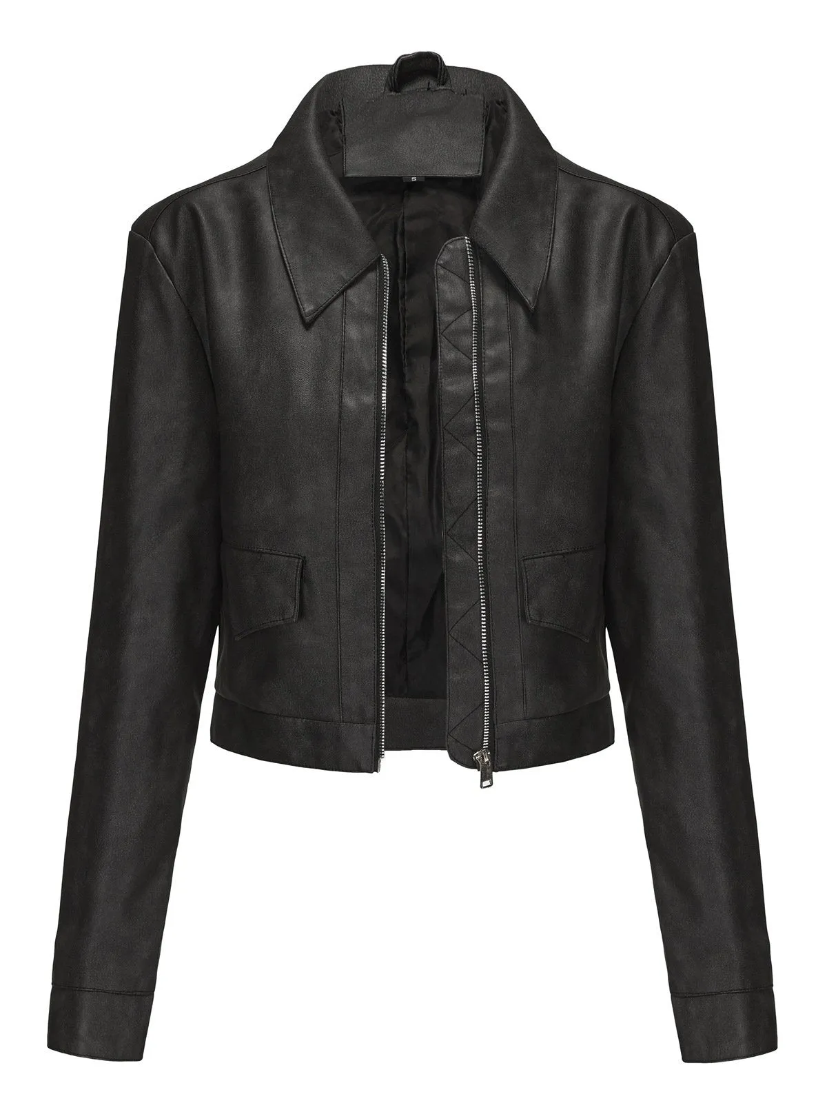 1950s Lapel Leather Long Sleeve Jacket sold by Retro Stage