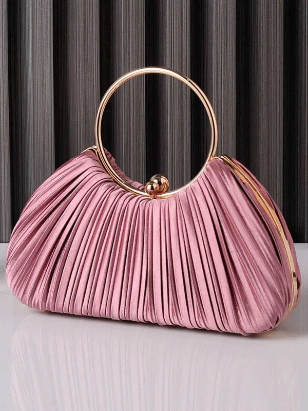 Pleated Ring-Handle Evening Bag sold by Retro Stage