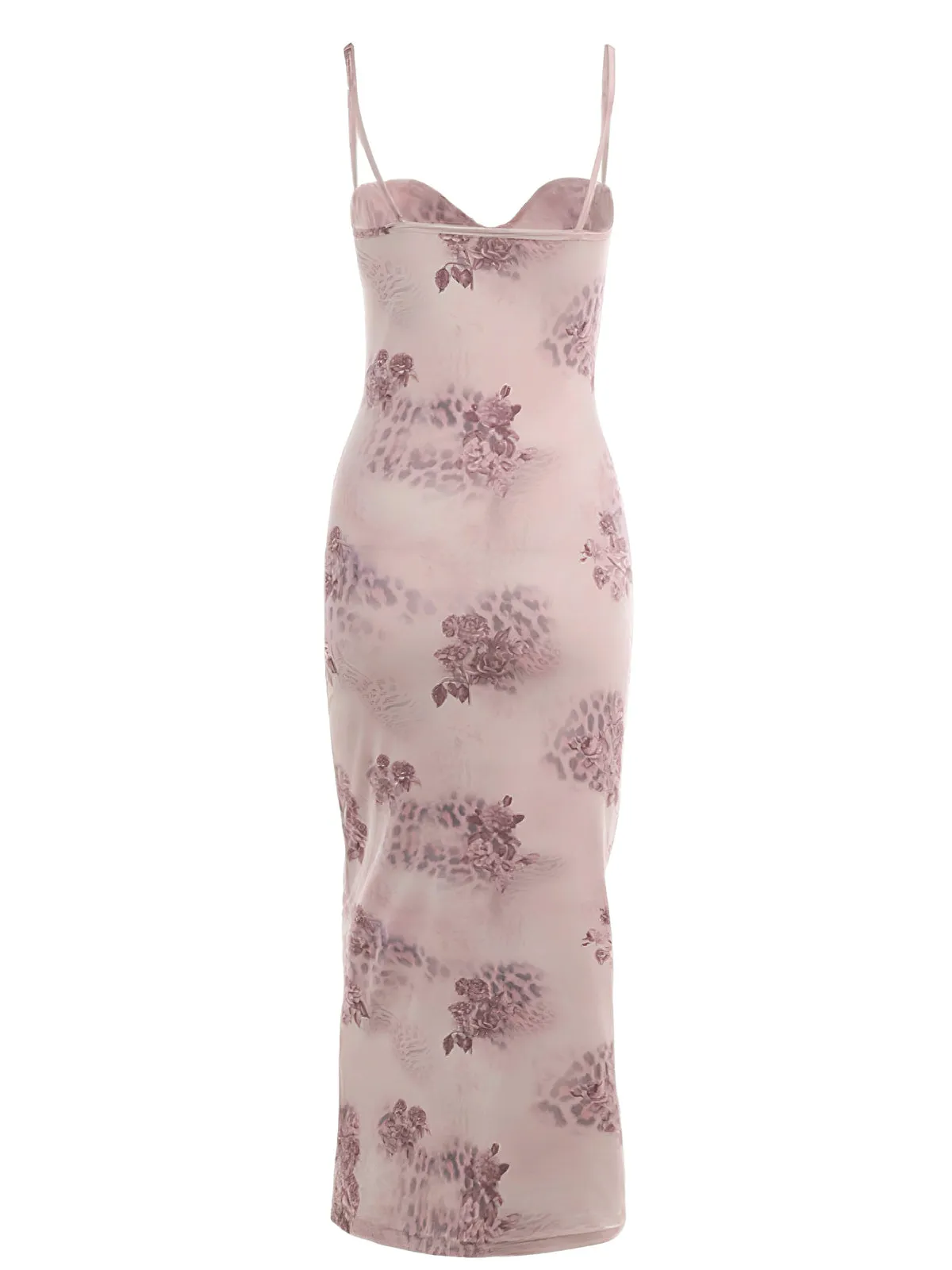 1930s Spaghetti Strap Leopard Floral Dress sold by Retro Stage product image thumbnail 3