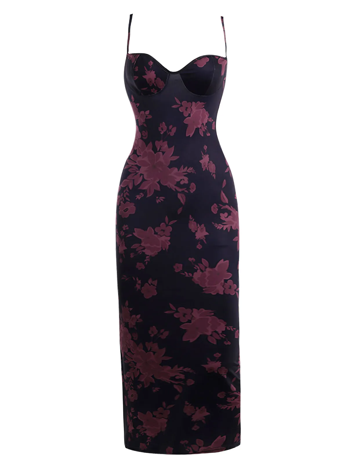 1930s Spaghetti Strap Leopard Floral Dress sold by Retro Stage product image thumbnail 4