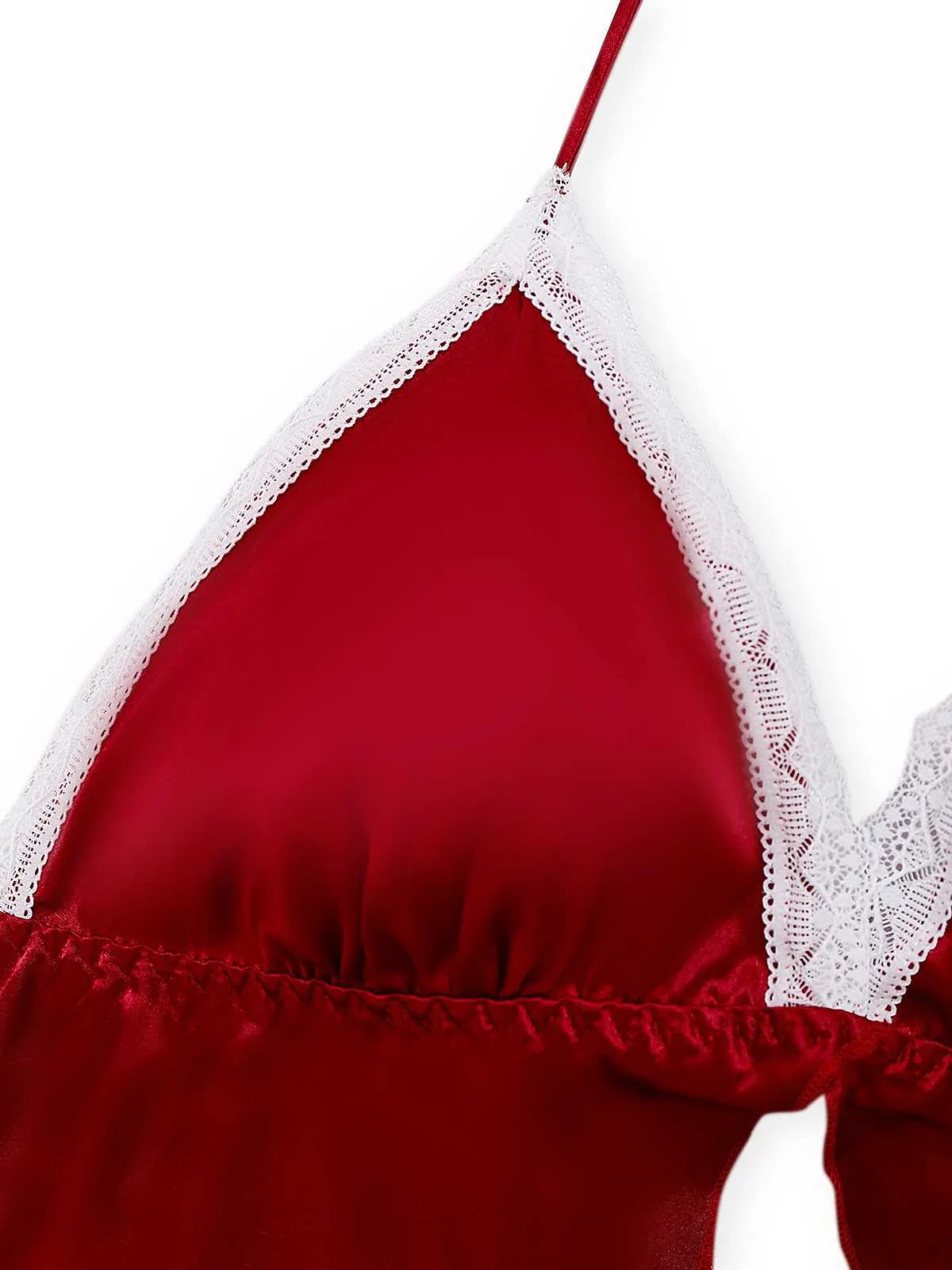 1950s Halter Lace Satin Pajama Set sold by Retro Stage product image thumbnail 4