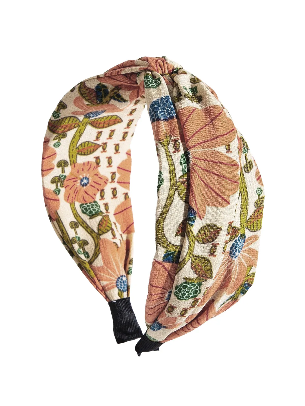 Bohemian Floral Patterned Fabric Headband sold by Retro Stage