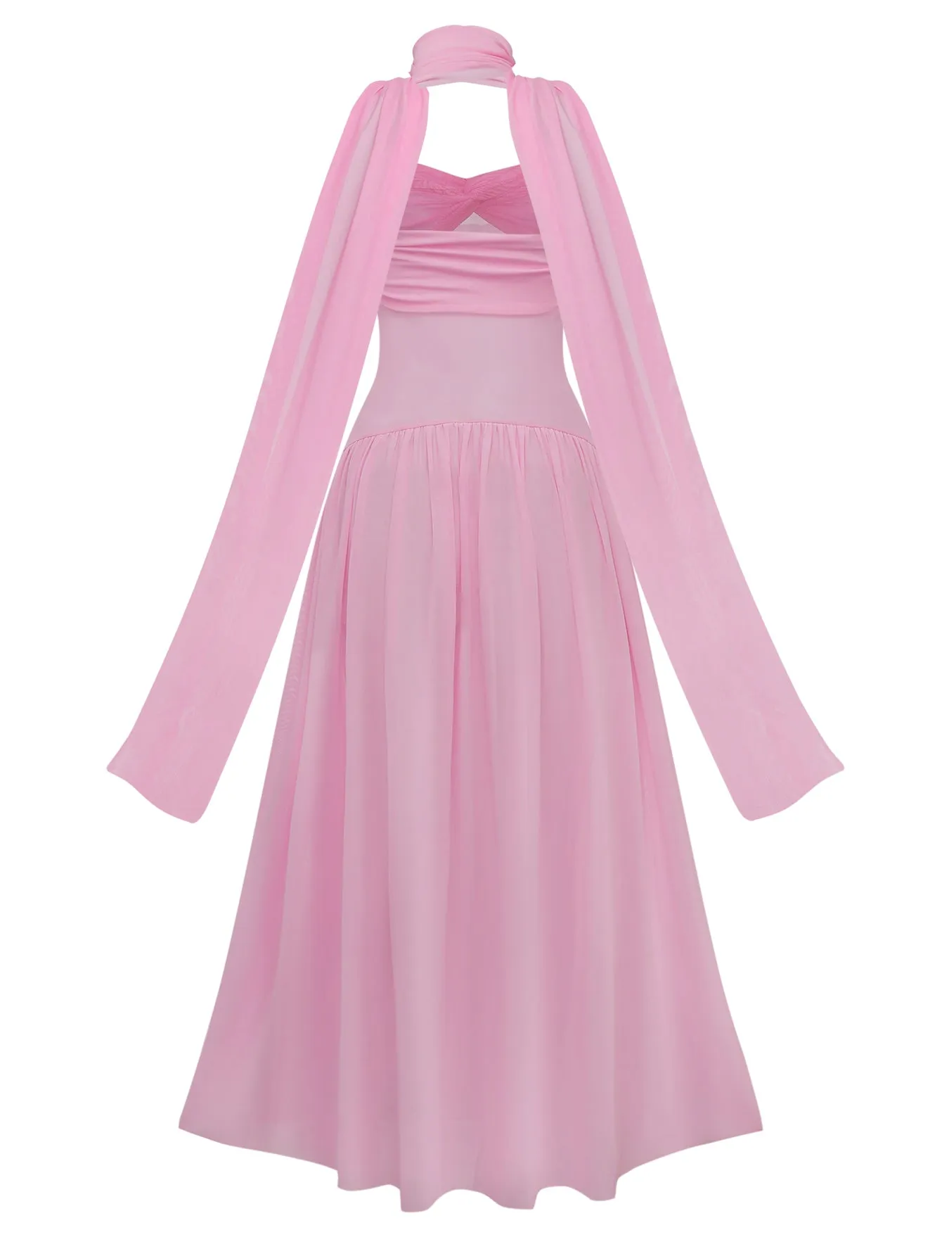 1950s Strapless Halter Neck Dress sold by Retro Stage product image thumbnail 2