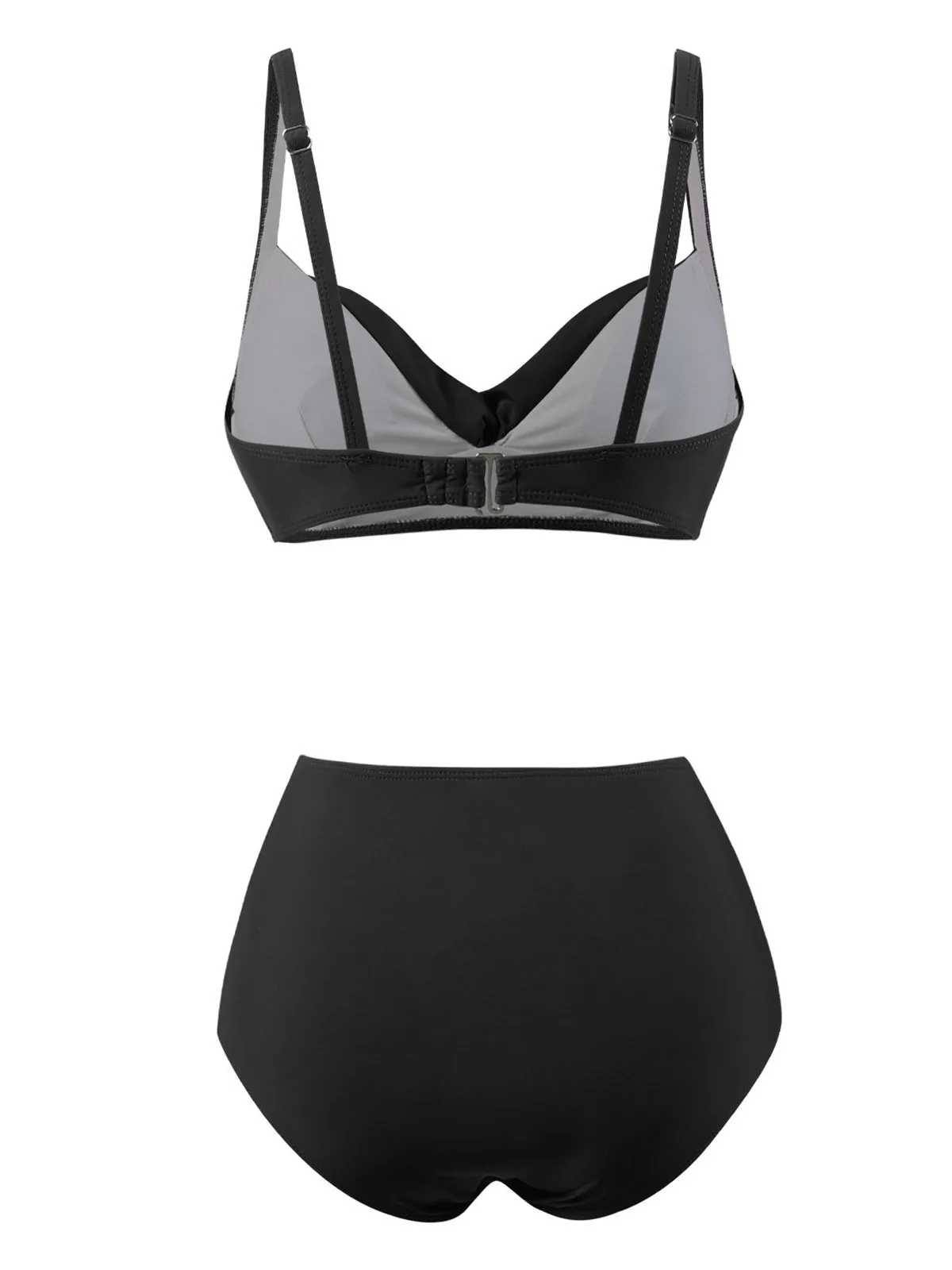 1950s Solid Spaghetti Straps Twist Bikini Set sold by Retro Stage product image thumbnail 3