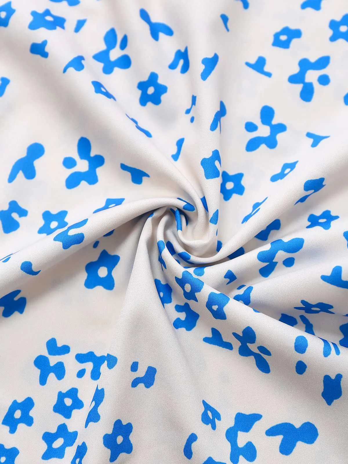 Blue 1930s Spaghetti Strap Daisy Dress sold by Retro Stage product image thumbnail 4