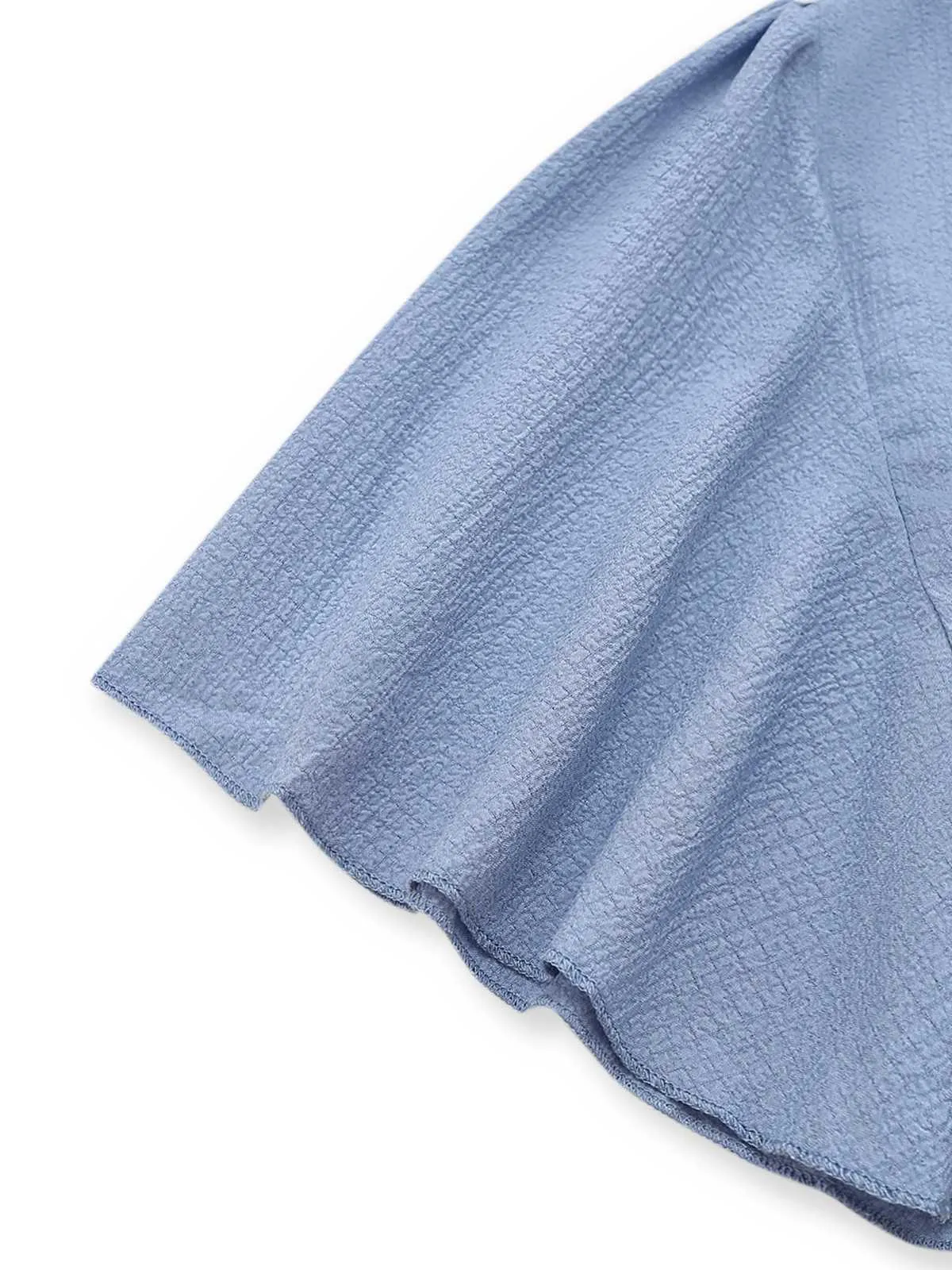 1940s V-Neck Ruffled Sleeve Slit Dress sold by Retro Stage product image thumbnail 4