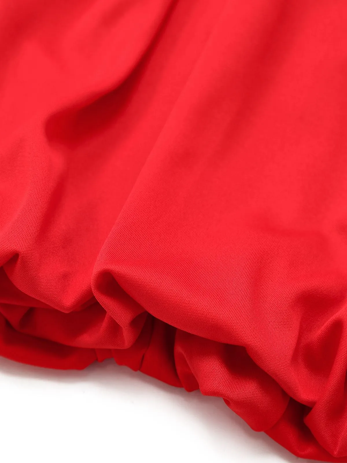 1950s Solid Basque Waist Strapless Bubble Dress sold by Retro Stage product image thumbnail 5