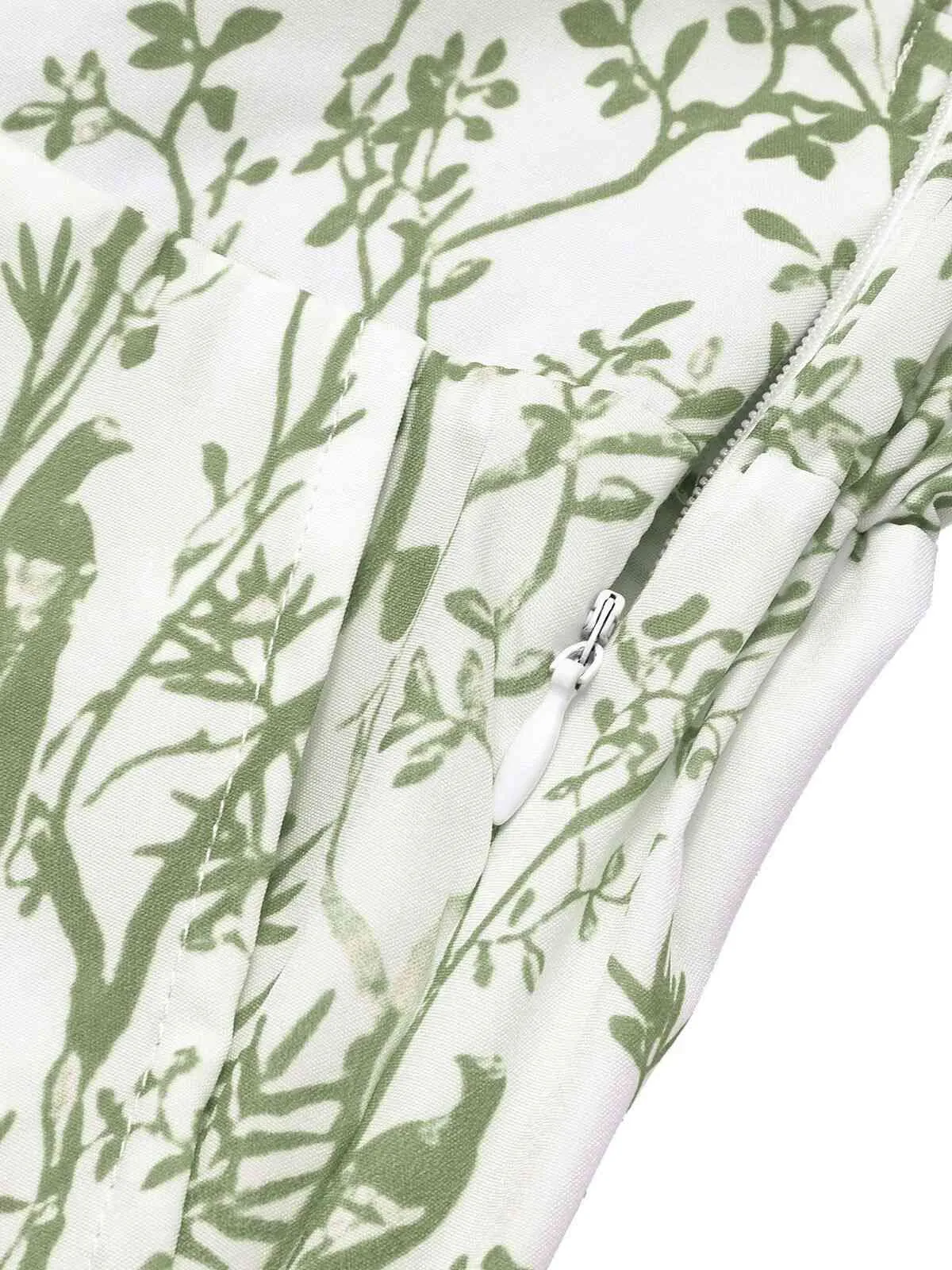 2PCS 1930s Dolman Sleeve Lapel Blouse & Floral Pants sold by Retro Stage product image thumbnail 5