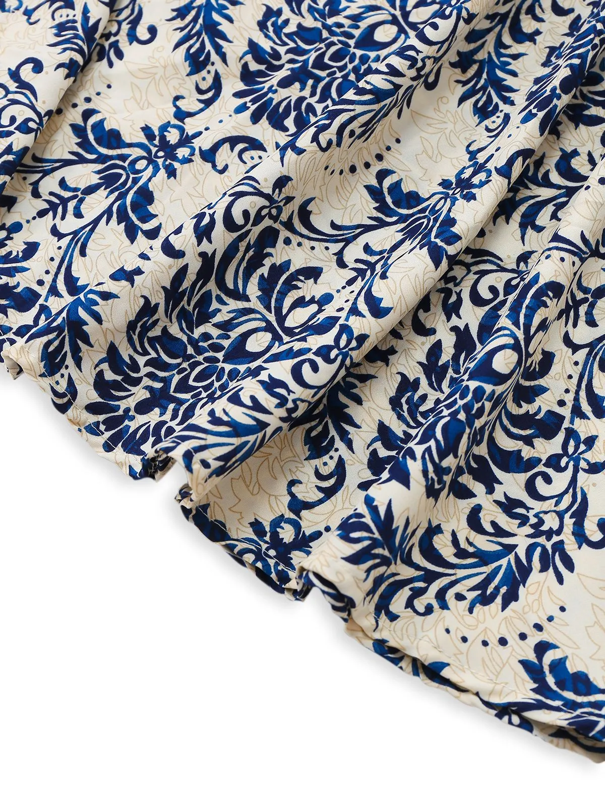 1970s Boho Style Lace-Up V-Neck Dress sold by Retro Stage product image thumbnail 5