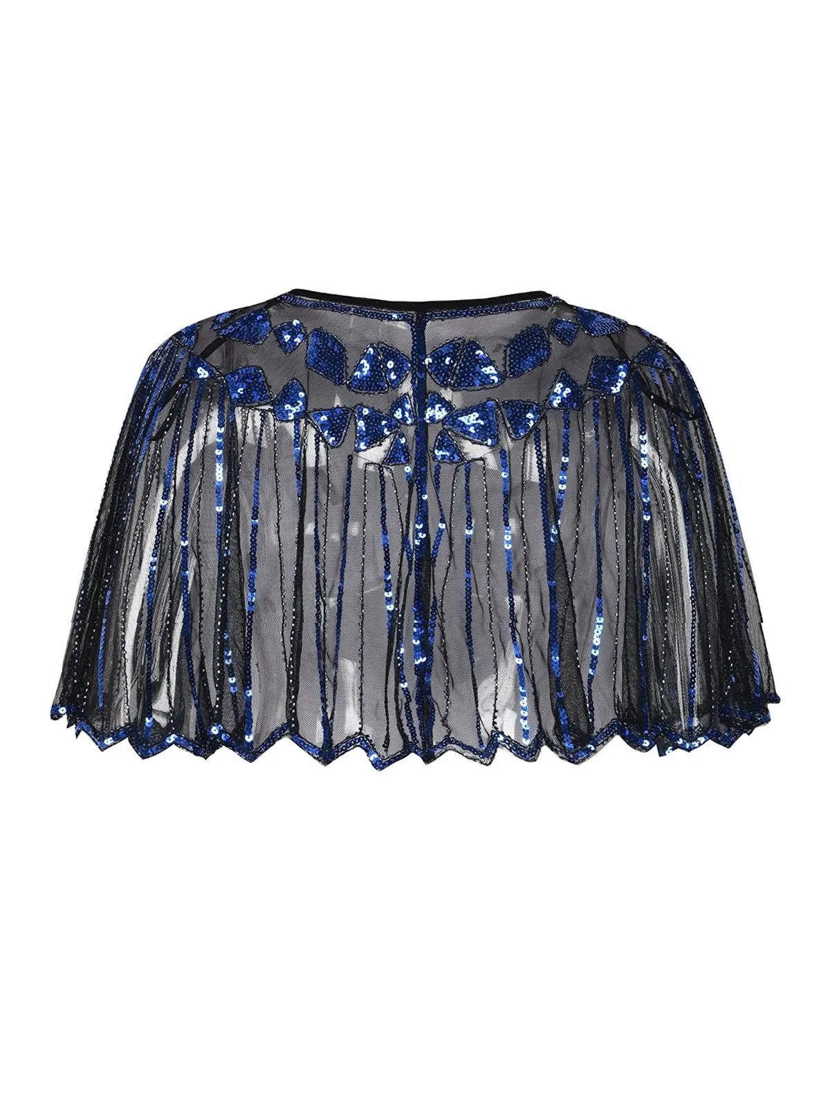1920s Shawl Beaded Sequin Flapper Cape sold by Retro Stage product image thumbnail 5