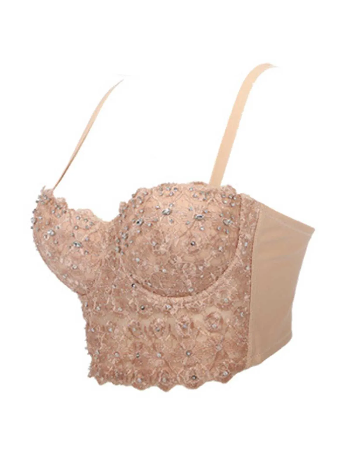 1980s Strap Sparkling Rhinestone Corset sold by Retro Stage product image thumbnail 4