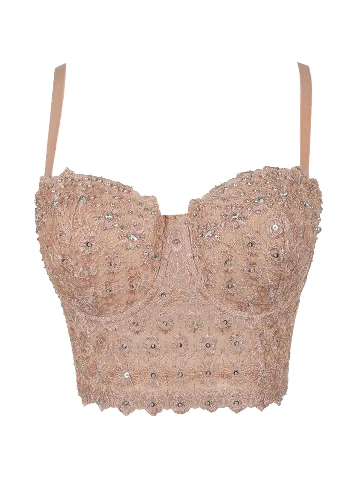 1980s Strap Sparkling Rhinestone Corset sold by Retro Stage product image thumbnail 3