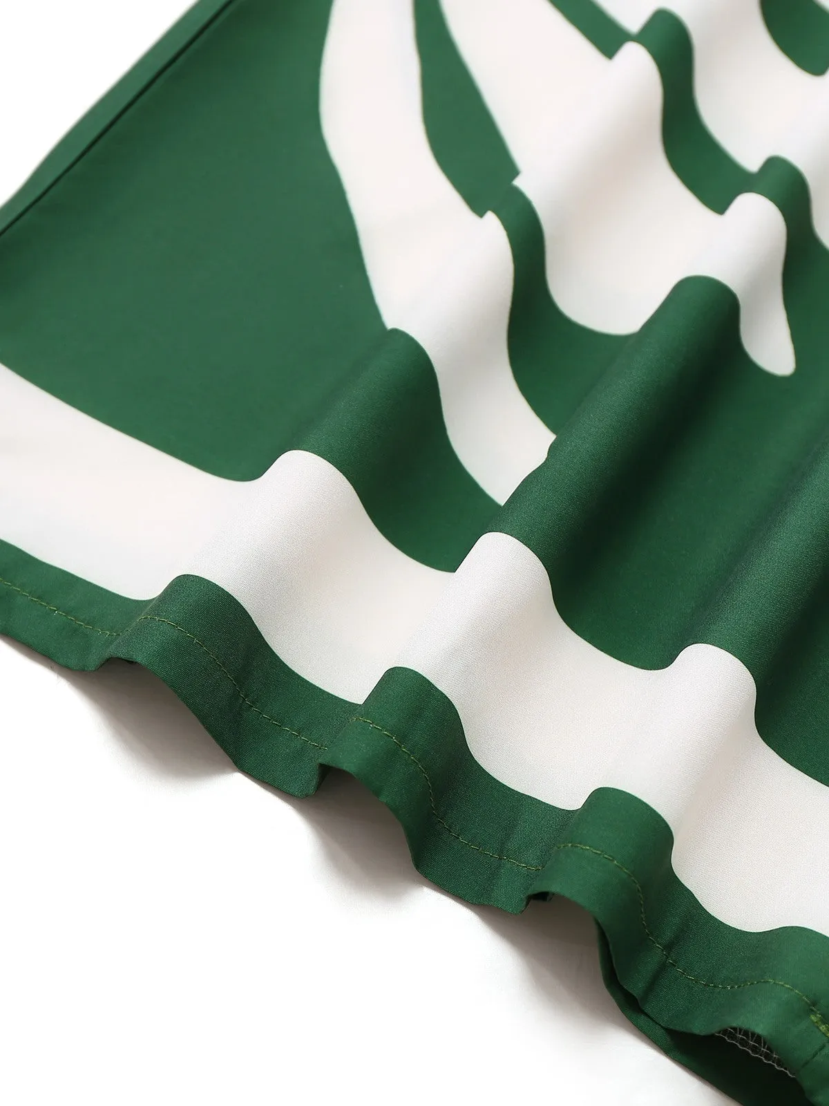 1930s Wide-Strap Hollow Twist Smocked Floral Jumpsuit sold by Retro Stage product image thumbnail 5