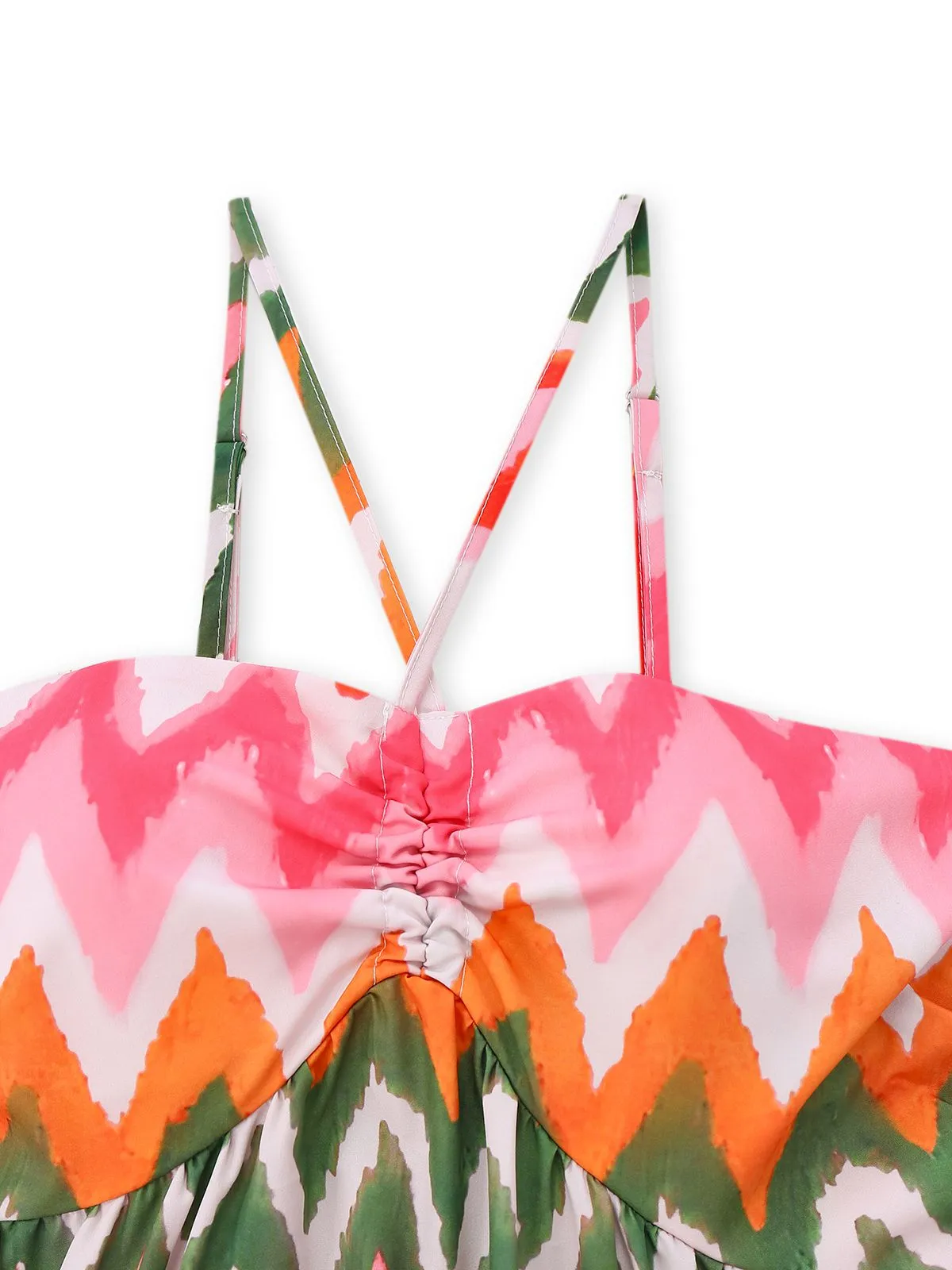 1940s Halter Geometric Print Vacation Dress sold by Retro Stage product image thumbnail 5