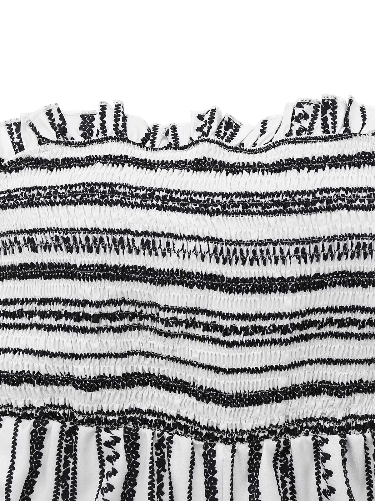 1970s Strapless Boho Stripes Wide Leg Jumpsuit sold by Retro Stage product image thumbnail 3