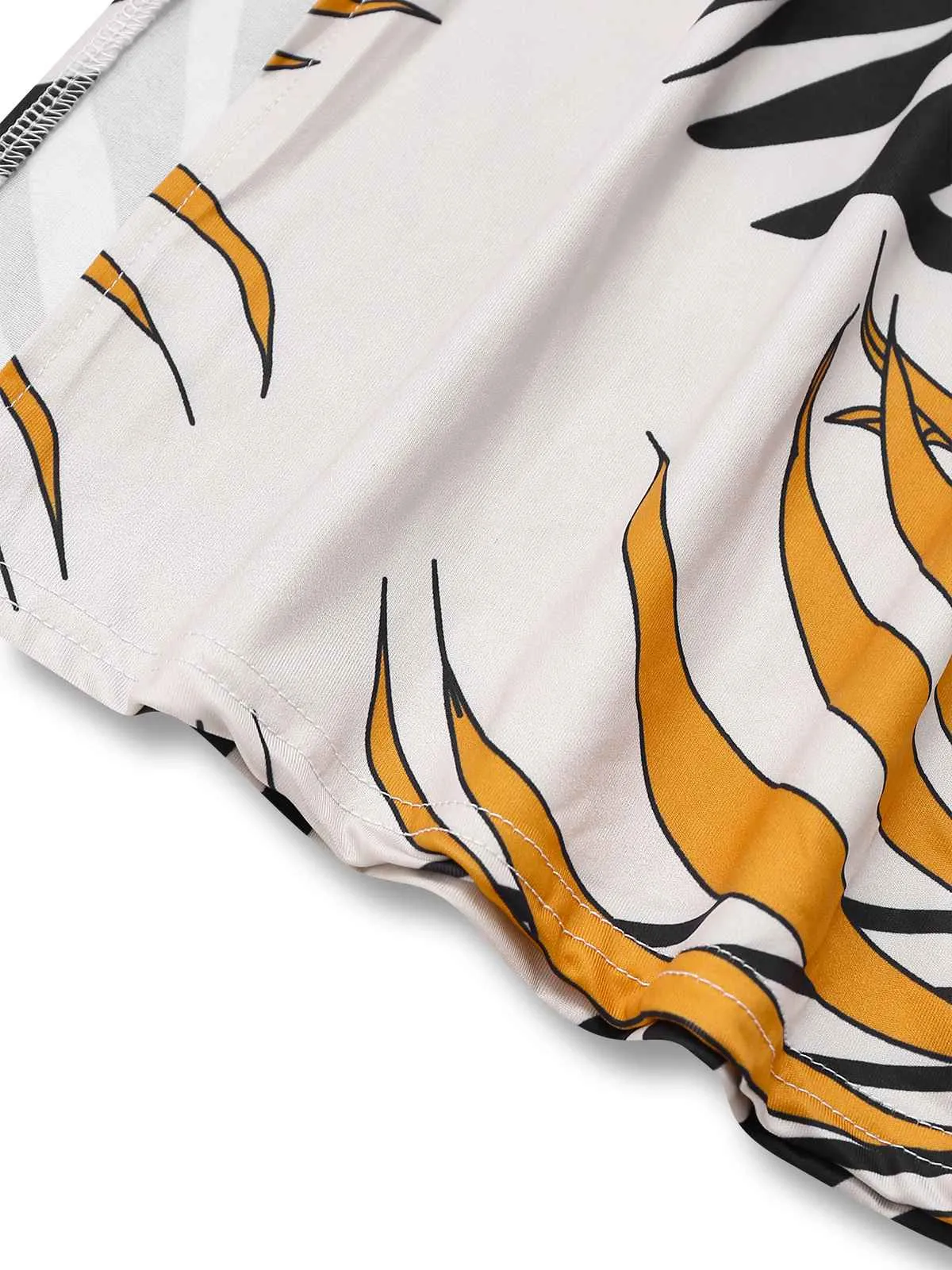 1970s Boho Floral Lace-up Halter Jumpsuit sold by Retro Stage product image thumbnail 4