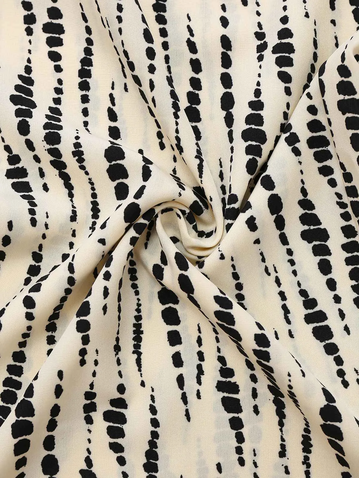 White 1940s Ink Stains Oblique Neck Jumpsuit sold by Retro Stage product image thumbnail 5