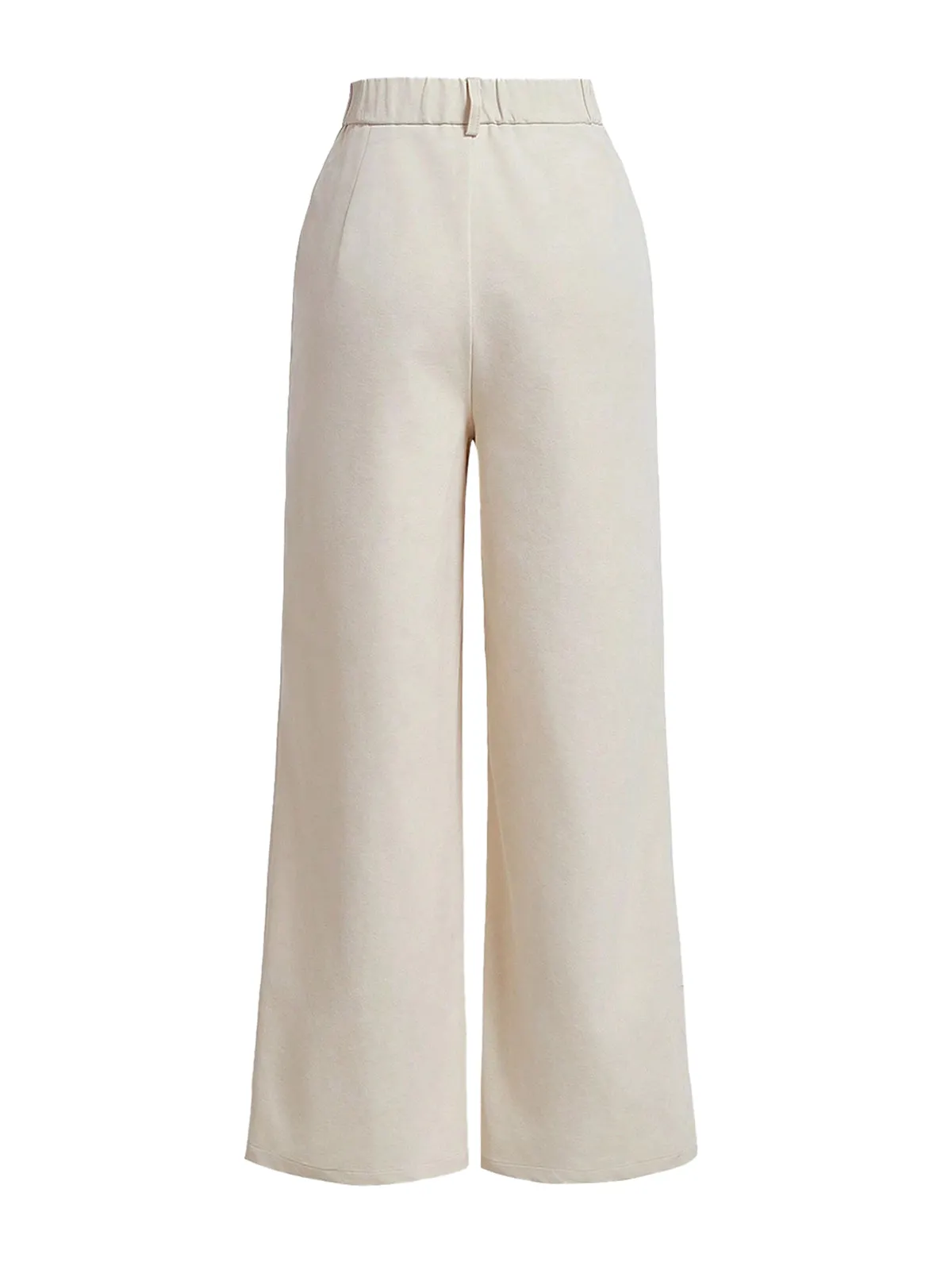Beige 1950s High Waist Pocket Solid Pants sold by Retro Stage product image thumbnail 2