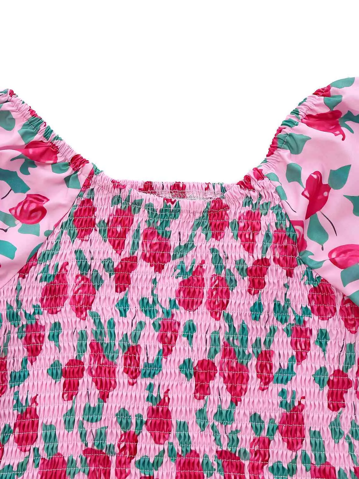 Pink 1930s Rose Puff Sleeve Jumpsuit sold by Retro Stage product image thumbnail 5