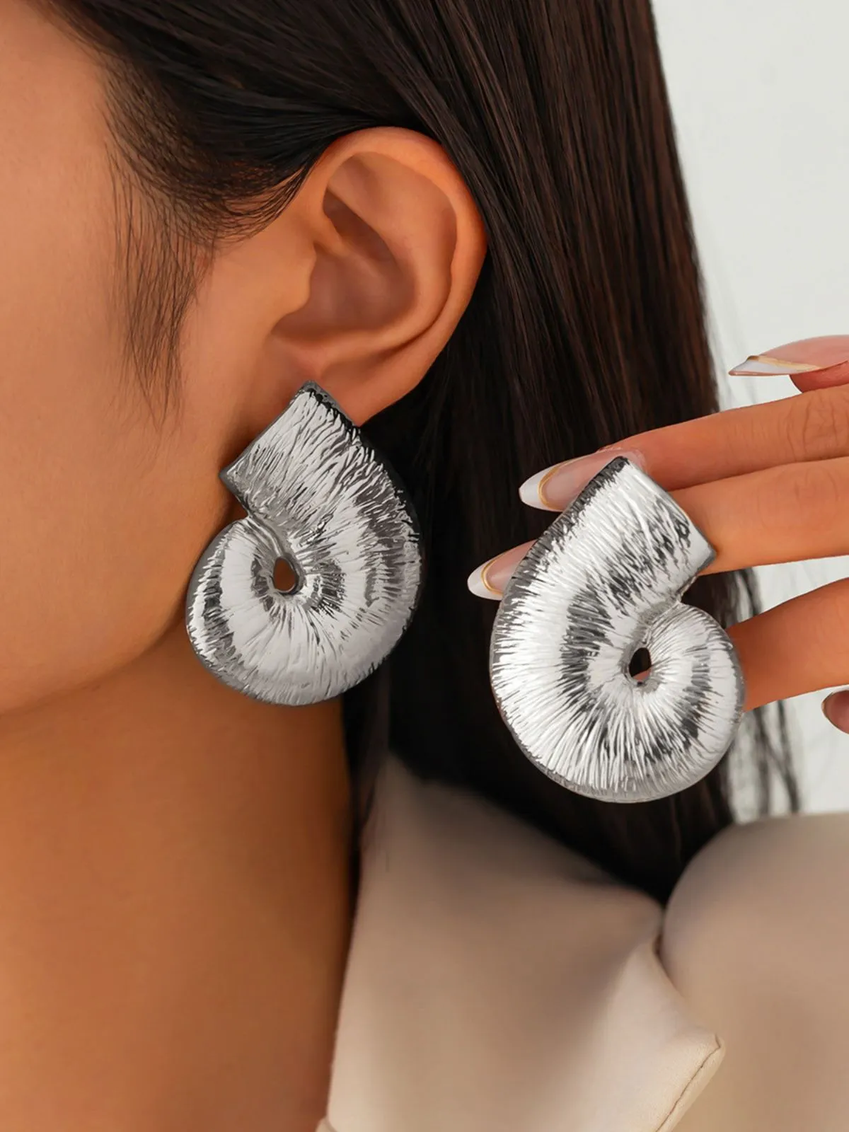 Vintage Irregular Alloy Earrings sold by Retro Stage