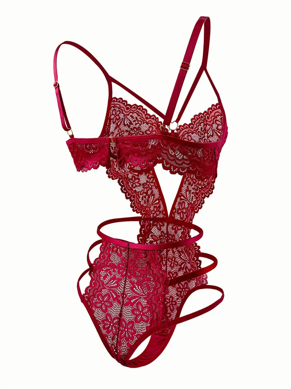 1950s Solid Lace Sheer Cut-Out Nighties sold by Retro Stage product image thumbnail 3