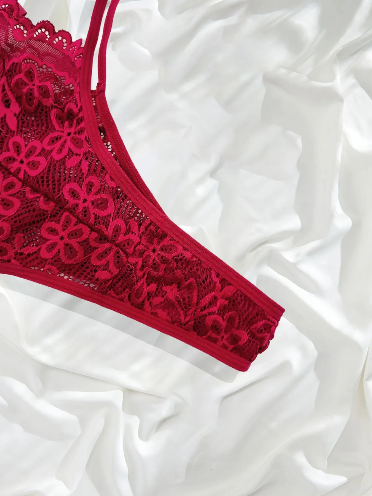 1950s Solid Lace Sheer Cut-Out Nighties sold by Retro Stage product image thumbnail 5